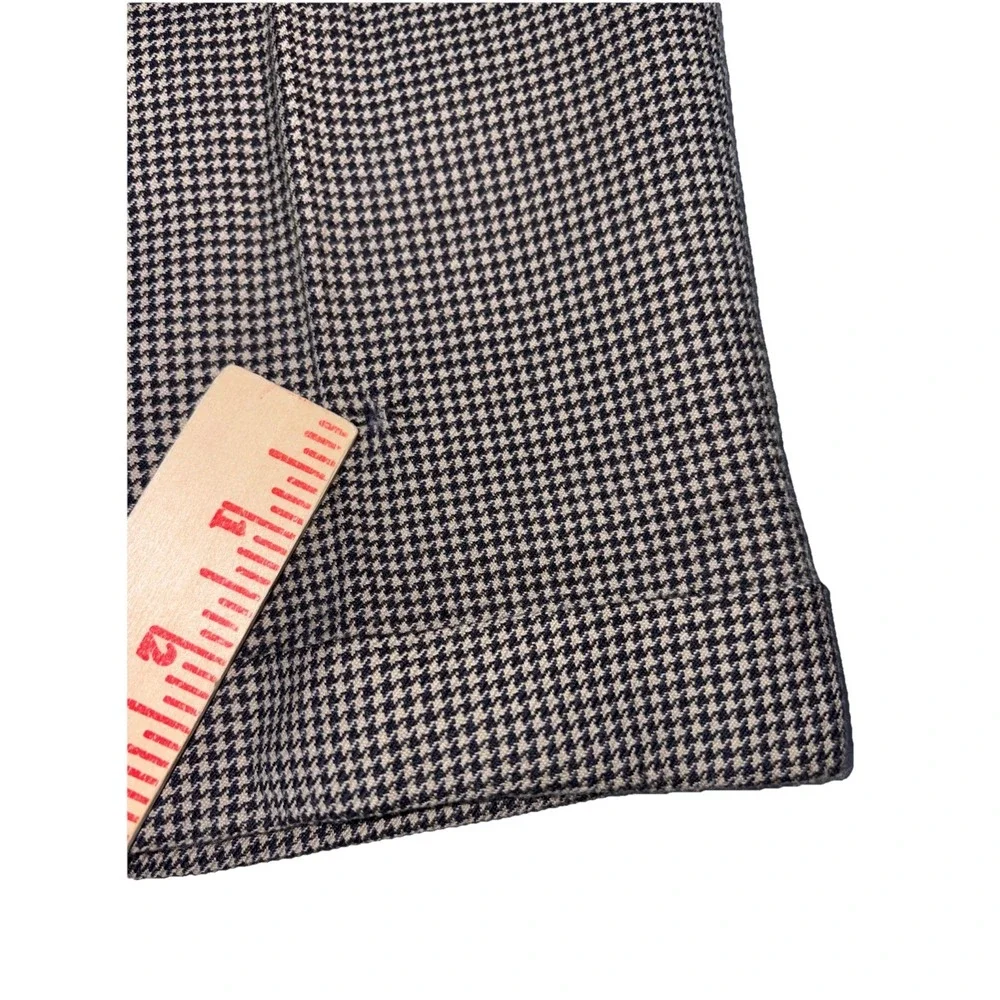 Vtg Polo Ralph Lauren Wool Houndstooth Wool Cuffed Slacks (28x28.5)